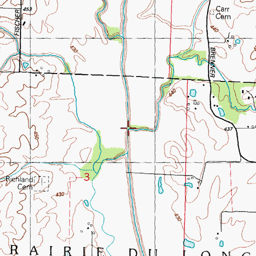 Topographic Map of Kinney Branch, IL