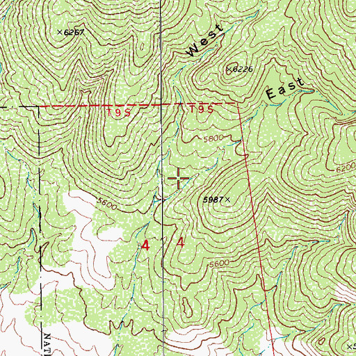 Topographic Map of East Babcock Canyon, AZ