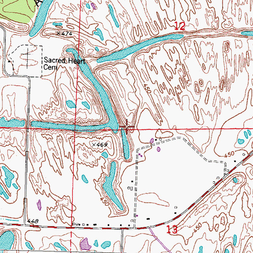 Topographic Map of Fulk Heliport, IL