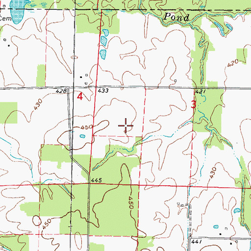 Topographic Map of WDDD-AM (Johnston City), IL