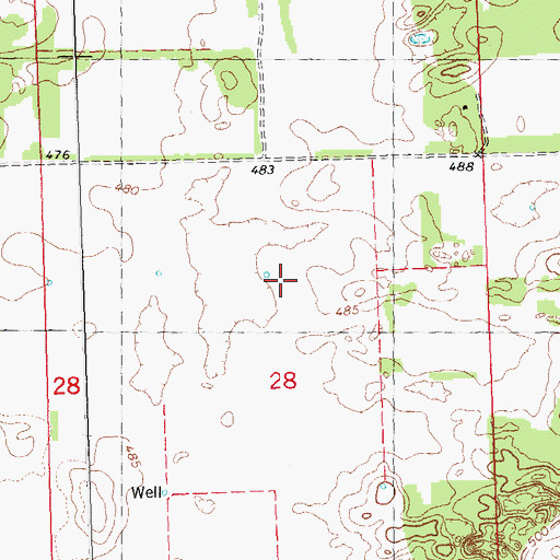 Topographic Map of Township of Bath, IL