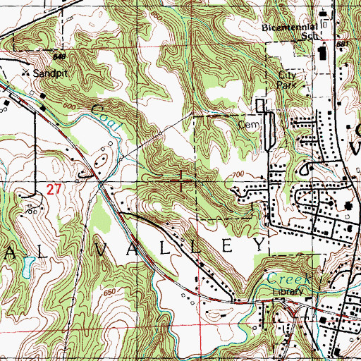 Topographic Map of Township of Coal Valley, IL