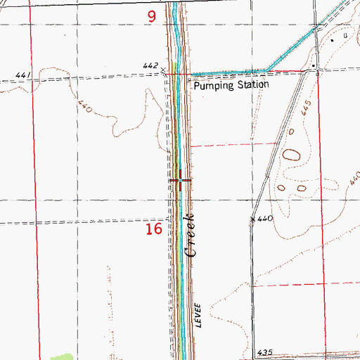 Topographic Map of Township of Kerton, IL