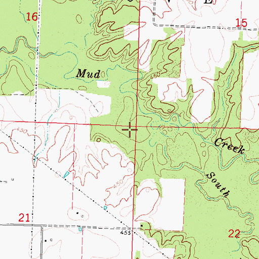 Topographic Map of Township of Lively Grove, IL