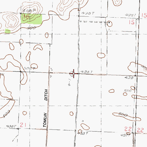 Topographic Map of Township of Sherman, IL