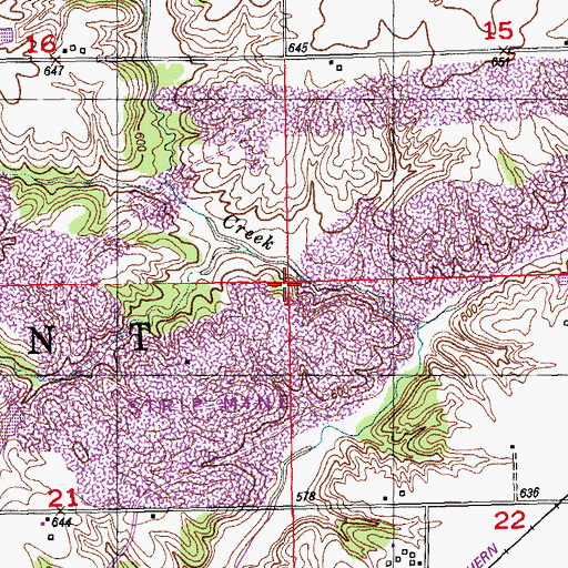 Topographic Map of Township of Vermont, IL