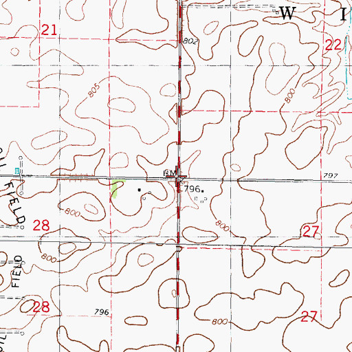Topographic Map of Township of Wilson, IL