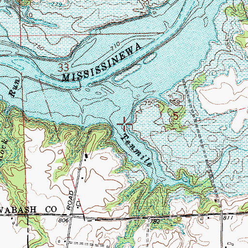Topographic Map of Tenmile Creek, IN