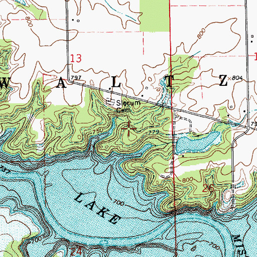 Topographic Map of Reserve Number Twenty-six, IN