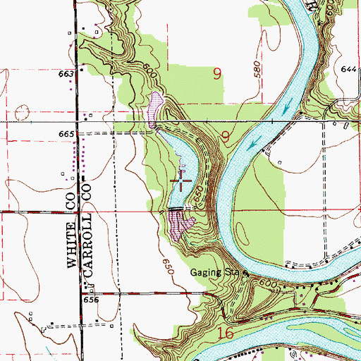 Topographic Map of Wallys Woods Lake, IN