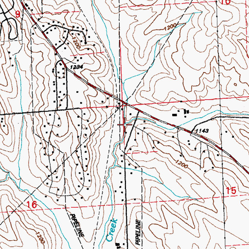 Topographic Map of East Morningside Creek, IA