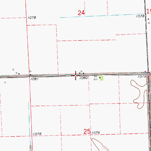 Topographic Map of Farmers Canal, IA