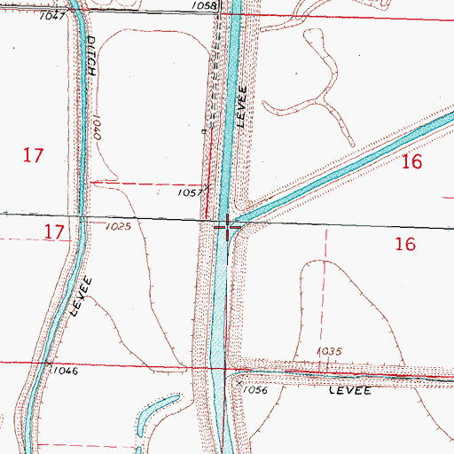 Topographic Map of Maple River, IA