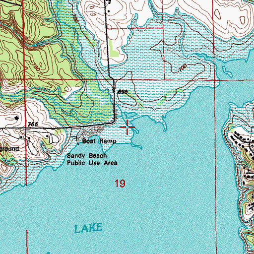 Topographic Map of West Hoosier Creek, IA