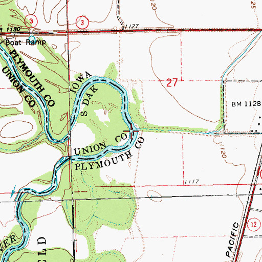 Topographic Map of Westfield Creek, IA