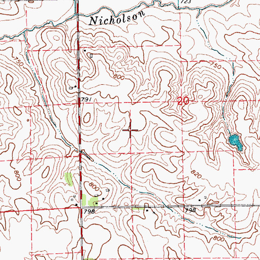 Topographic Map of KSUI-FM (Iowa City), IA