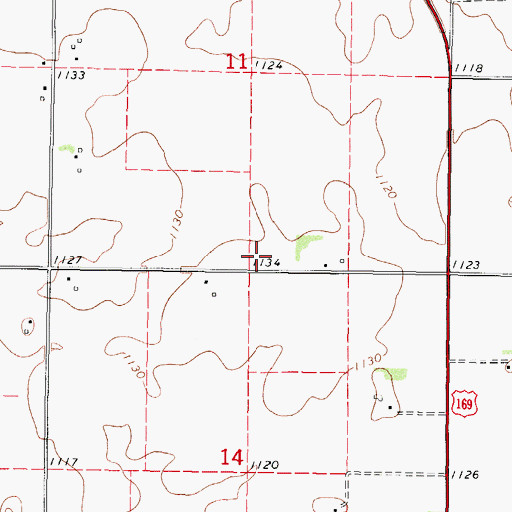 Topographic Map of KSMX-FM (Fort Dodge), IA