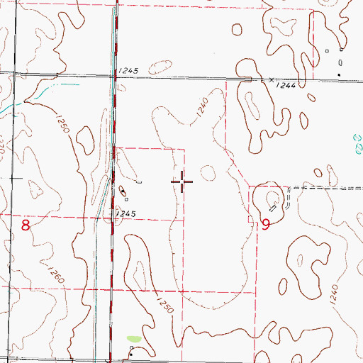 Topographic Map of Lard Lake (historical), IA