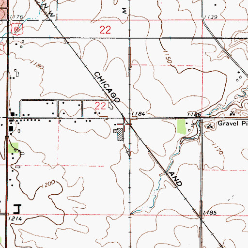 Topographic Map of Mason City Junction, IA