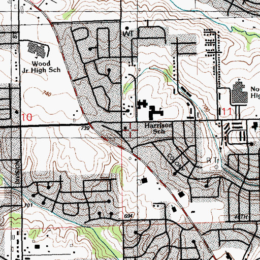 Topographic Map of The Church of God of Prophecy, IA