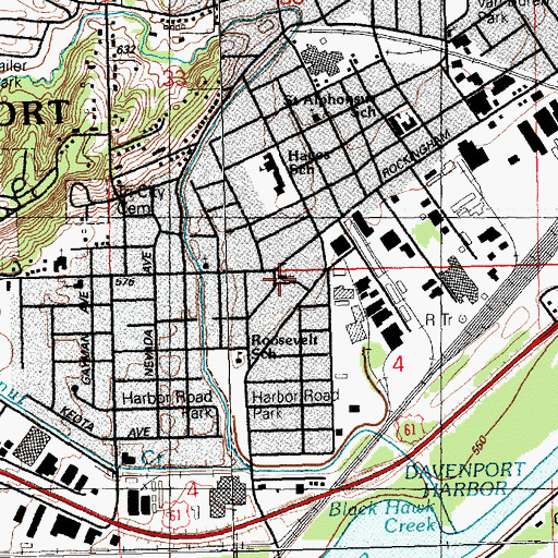 Topographic Map of Immanuel Church (historical), IA