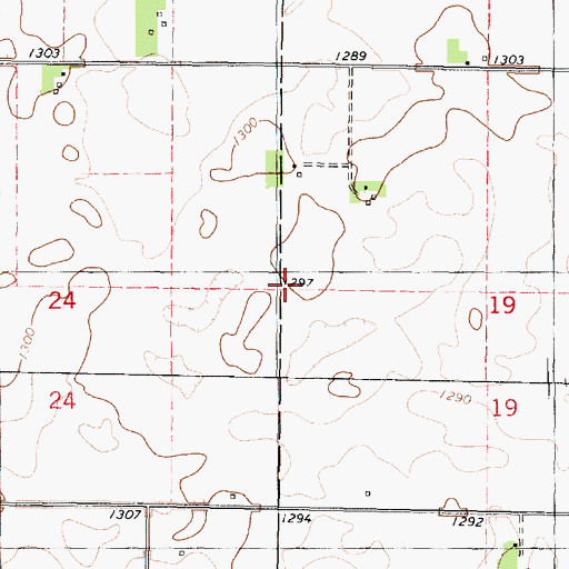 Topographic Map of Emmet County, IA