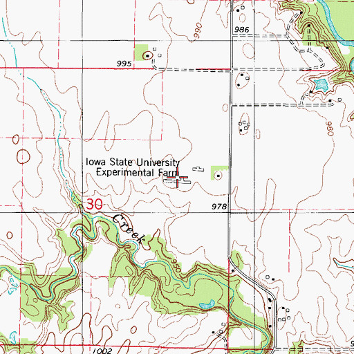 Topographic Map of Iowa State University Experimental Farm Number 1, IA