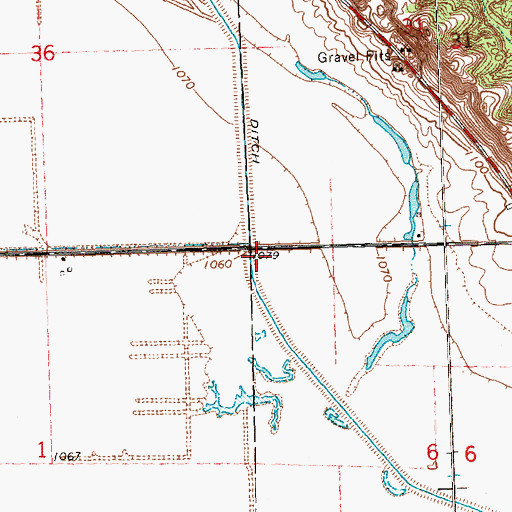 Topographic Map of Snyders Grove, IA