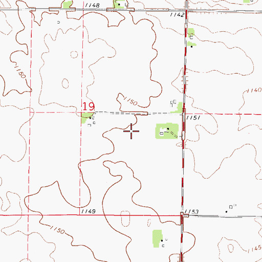 Topographic Map of Union Ridge Post Office (historical), IA