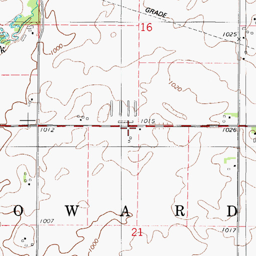 Topographic Map of Roland Post Office (historical), IA