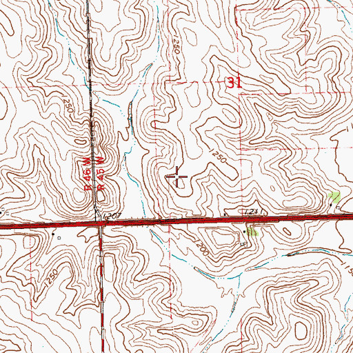 Topographic Map of Lawton Airport, IA