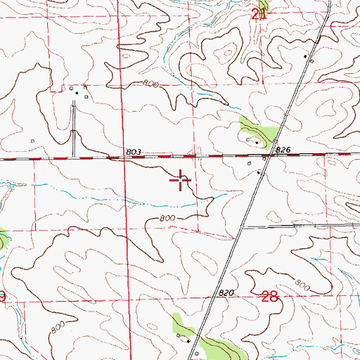 Topographic Map of Bartlett Field (historical), IA