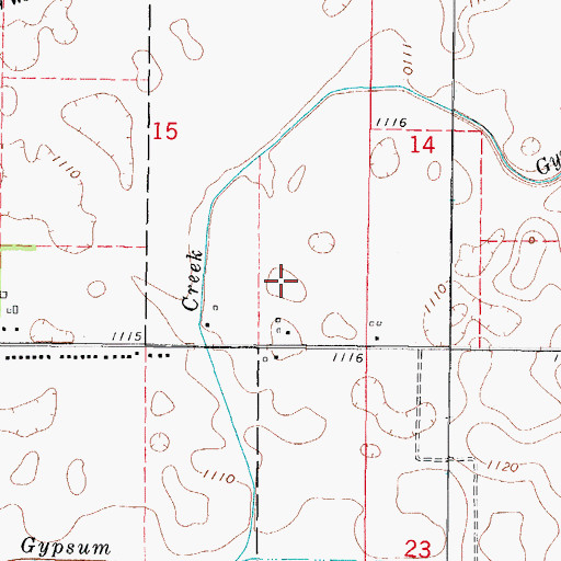 Topographic Map of Township of Cooper, IA