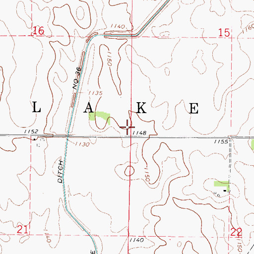 Topographic Map of Township of Lake, IA