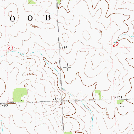 Topographic Map of Township of Larchwood, IA
