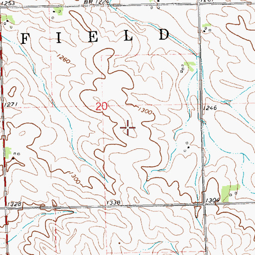 Topographic Map of Township of Westfield, IA