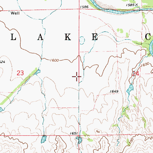 Topographic Map of Township of Lake City, KS