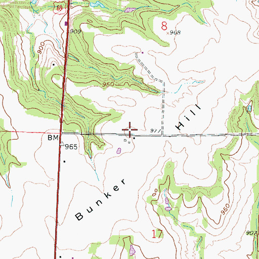 Topographic Map of Township of Lincoln, KS