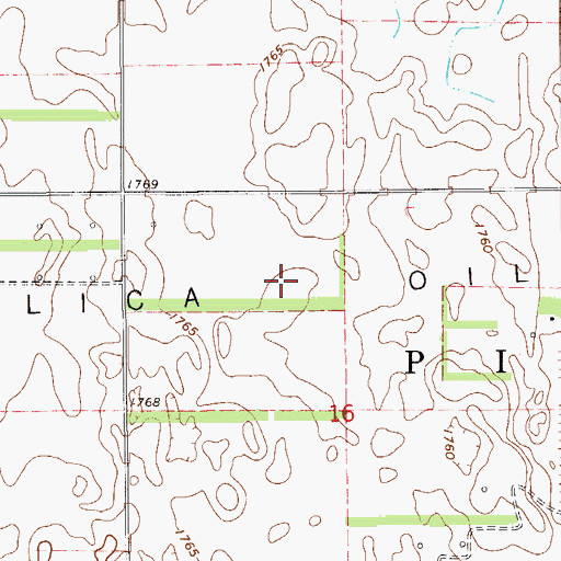 Topographic Map of Chase-Silica Oil Field, KS