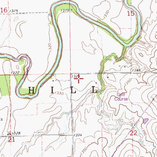 Topographic Map of Township of Smoky Hill, KS