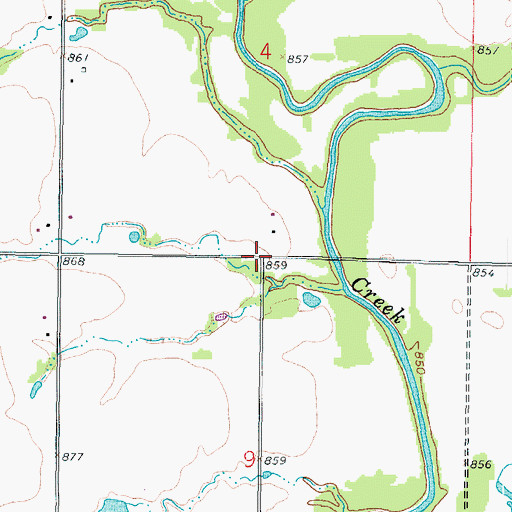 Topographic Map of Pleasant View (historical), KS