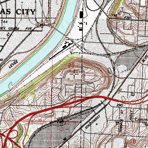 Topographic Map of Greystone Heights (historical), KS