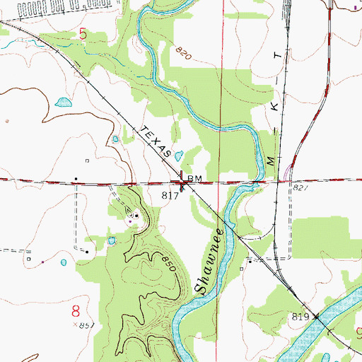 Topographic Map of Playter (historical), KS