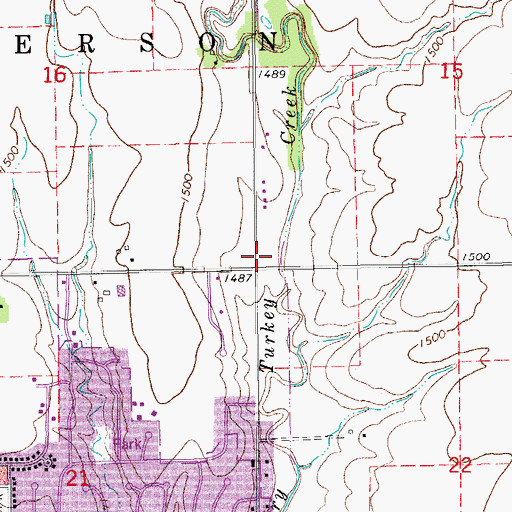 Topographic Map of McPherson County, KS