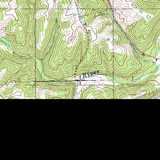 Topographic Map of Bantas Fork, KY