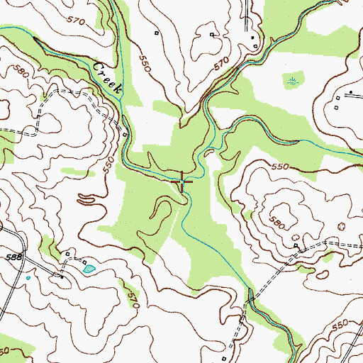 Topographic Map of Bluehole Creek, KY