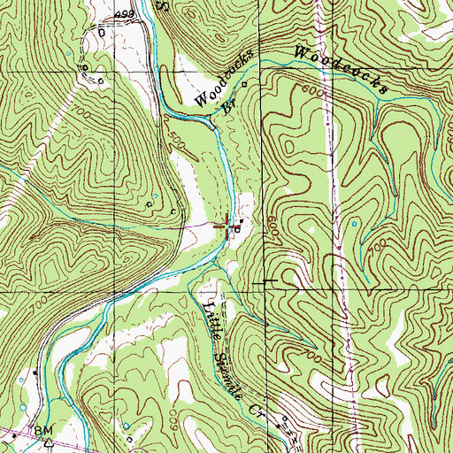 Topographic Map of Boyd Branch, KY