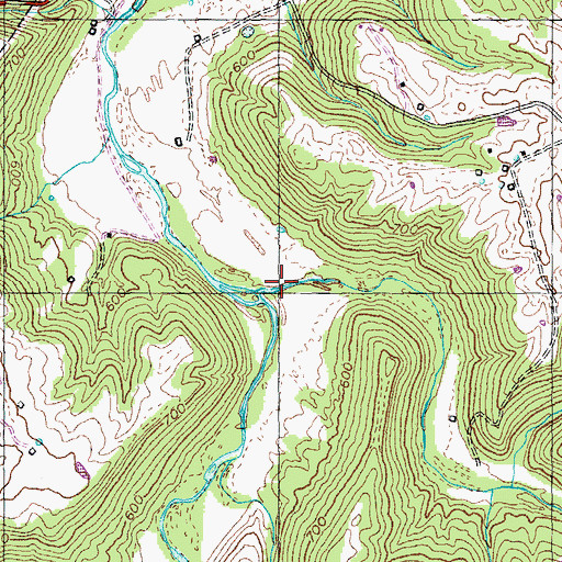 Topographic Map of Fivemile Creek, KY