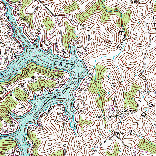 Topographic Map of Goose Creek, KY