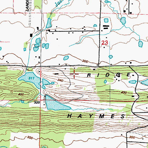 Topographic Map of Lewisburg Ridge, AR